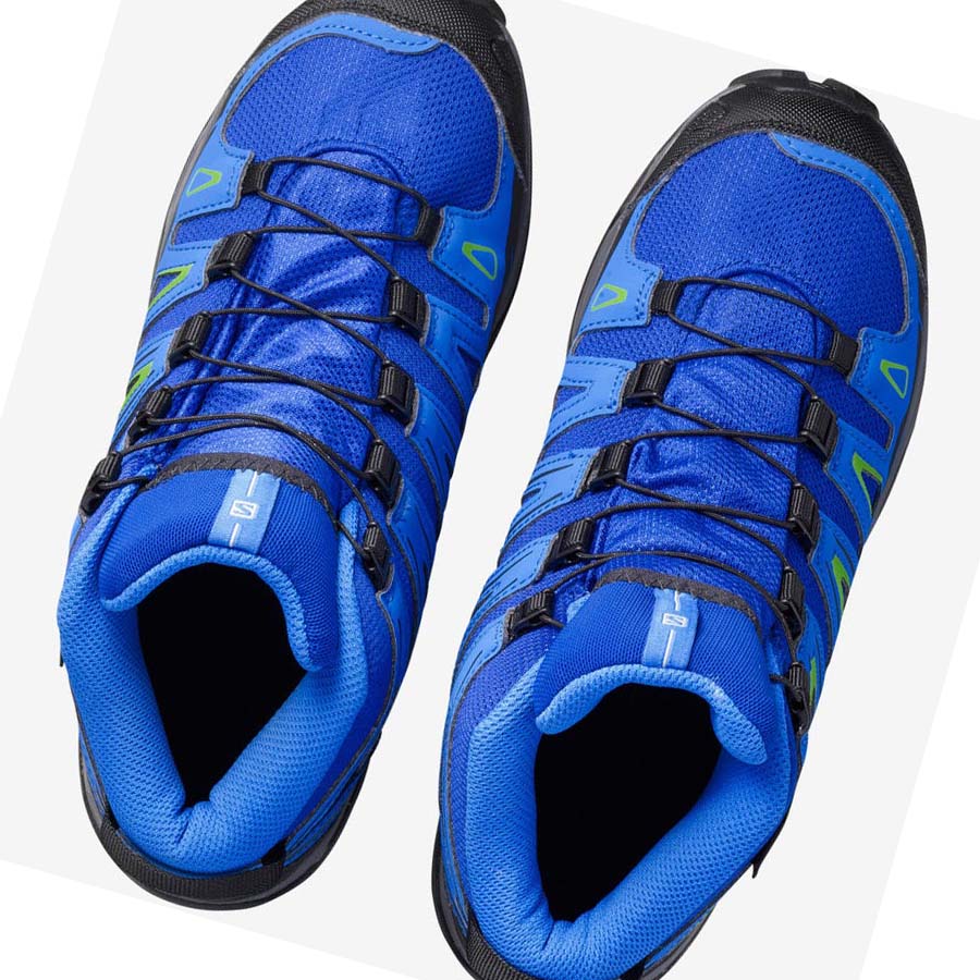 Tenis Senderismo Salomon X-ULTRA MID GORE-TEX GTX J Niños Azules | MX 2034CTV